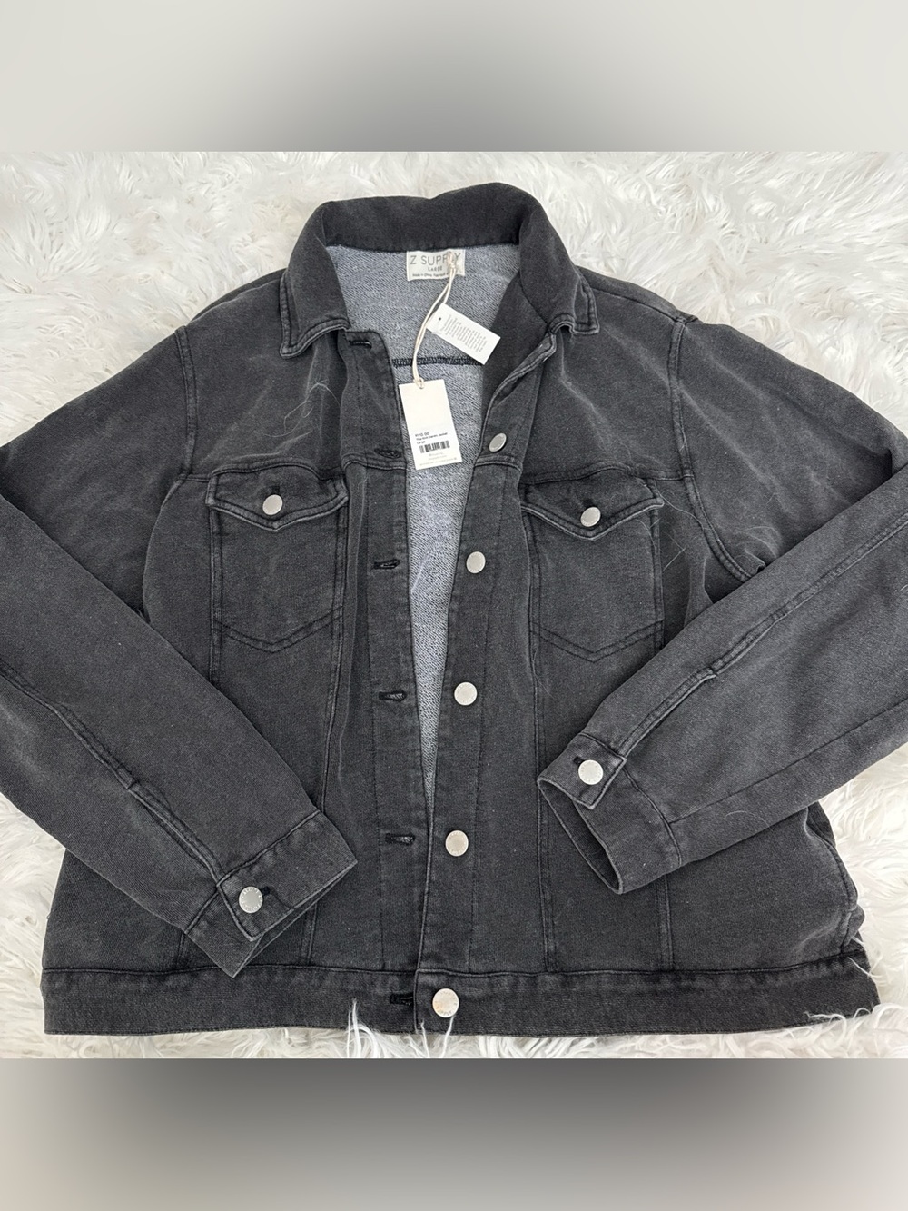 Z Supply Men's Charcoal Washed Jacket
